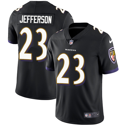 2019 Men Baltimore Ravens 23 Jefferson black Nike Vapor Untouchable Limited NFL Jersey